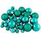 40ct. Green 2-Finish Multiple Size Glass Ball Christmas Ornaments